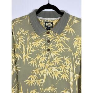 VGT 90s Tommy Bahama Bamboo Relax Tropical Preppy Polo Shirt Relaxed Mens XL